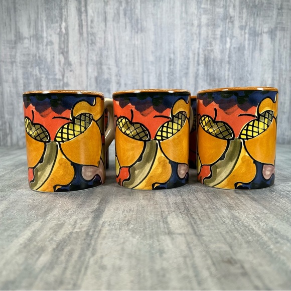 6 Starbucks Coffee Mug Cup Bellini Ciao Italya Hand Made In Italy Acorn Nuts - Picture 2 of 16